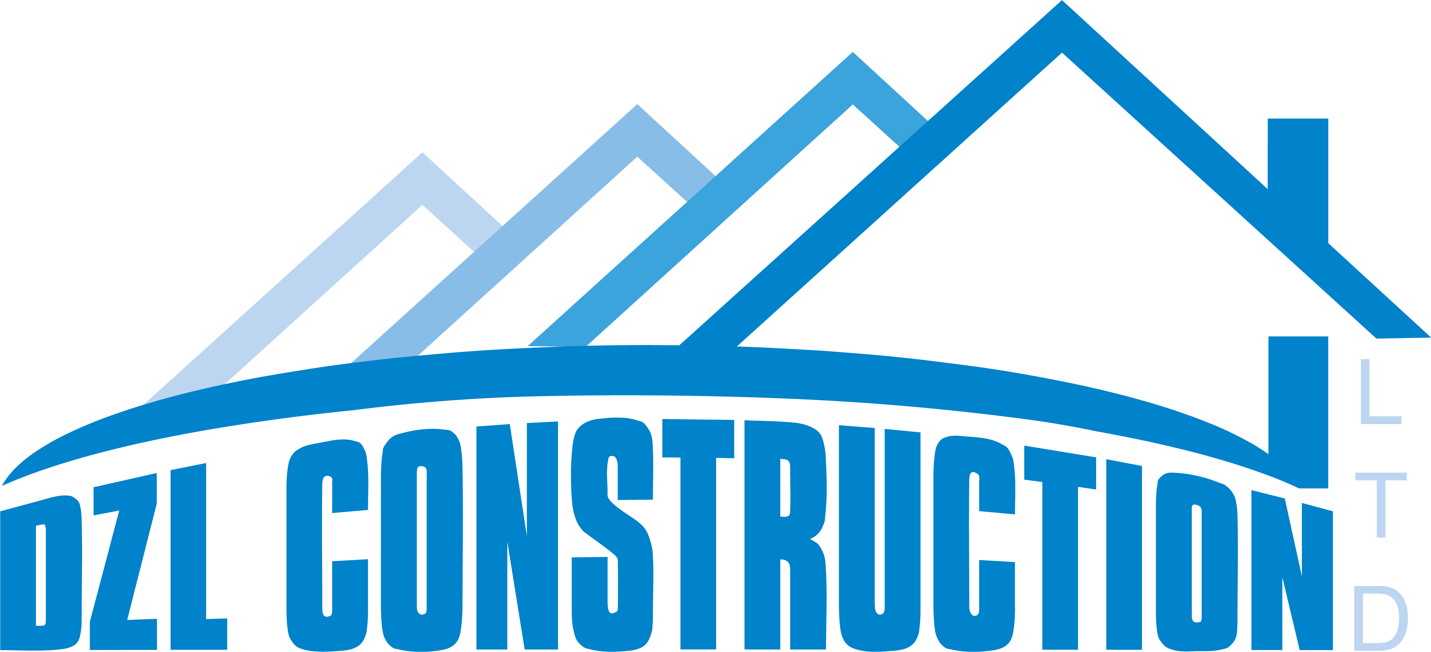 DZL Construction logo outlined